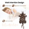 Kllkmmws Antique Cuckoo Clock, Traditional Handcrafted Black Forest Wooden Wall