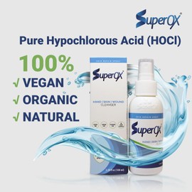 Superox Skin Spray - Minor Cuts, Scars, Tattoo & Piercing Aftercare - Natural & Non-Irritating - (3.4 oz)