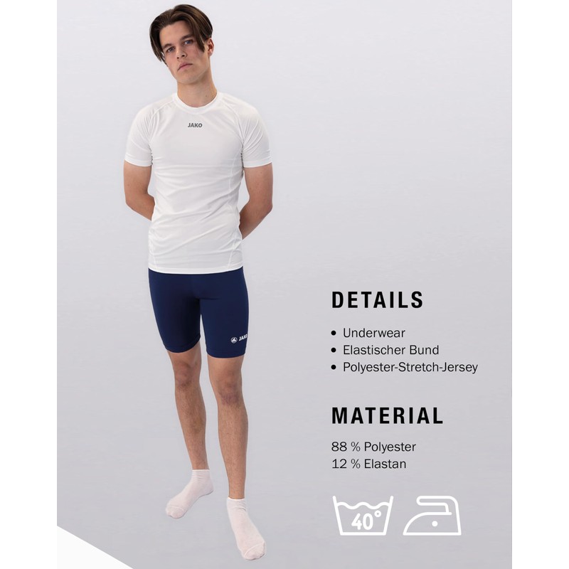 Jako Basic 2.0 Unisex Shorts, blue, s