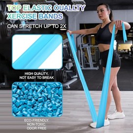 YAYUSI Bandas de Resistencia 3 Pack, Ligas Elásticas Multifuncionales, Elásticas de Material TPE para Prevenir Alergias, Juego de Bandas Elásticas par
