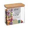 Storage container rectangular bamboo lid "eske" 3 l 5 five