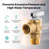 FOGATTI 3/4" NPT Temperature and Pressure Relief Valve Connections for