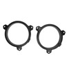 1 Pair 6.5in Door Speaker Spacer Wire Harness Kit Black