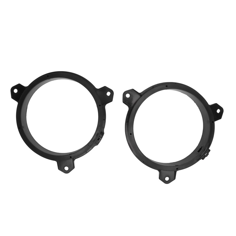 1 Pair 6.5in Door Speaker Spacer Wire Harness Kit Black