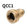 Solimeta Propane Tank Adapter, Converts POL to QCC1, Propane Hose