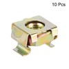 sourcing map M5 Cage Nuts for Server Rack Cabinet Carbon