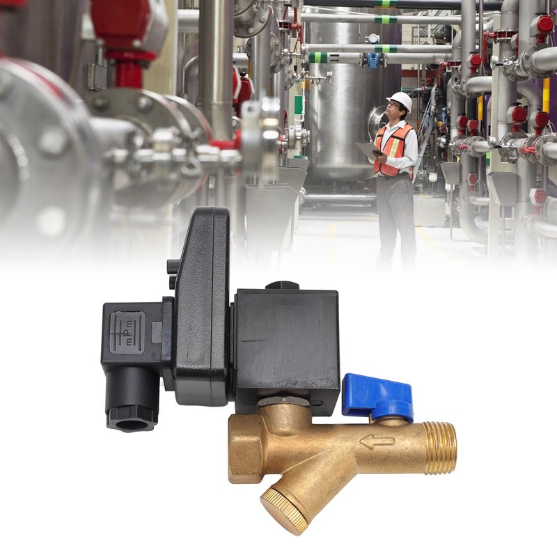 Electronic Drain Valve DN15 G1/2 16bar Working Pressure Brass Noise