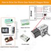 Worm Gear Nema23 Stepper Motor 3.5A L2.1inch Gearbox Ratio 30:1