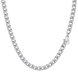 Cadenas Mens Stainless Steel Chain Chains for Necklaces Neck Chain 26inch Cuban Link Long Minimalist Necklace