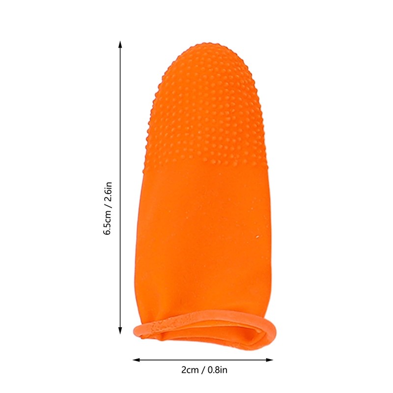 Disposable Finger Cots, 100 Pieces Waterproof Latex Finger Cots Protector