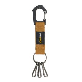 Finplus 0520655 Lee Cordura Recycled Polyester Carabiner Key Hook, Braun
