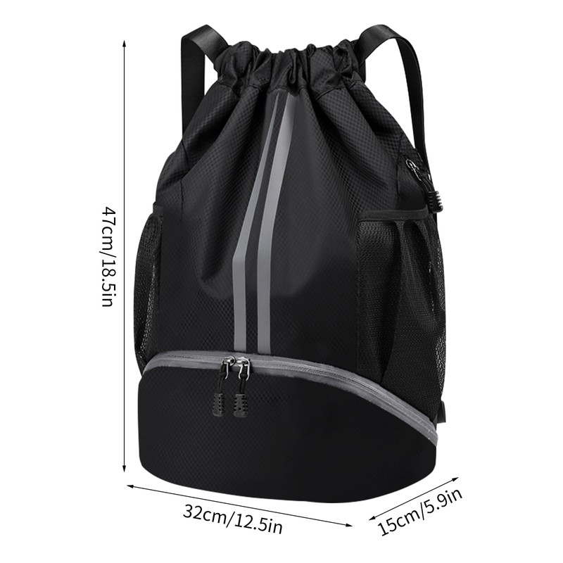 Suchoow Drawstring Backpack, Drawstring Gym Bag, Waterproof Sports Gym Bag,