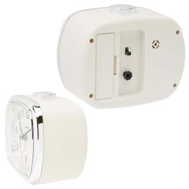 Casio TQ-159-7JF Alarm Clock, Cream, Analog Snooze Light, Retro