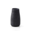 Marui Pottery MR-11-7314 Shigaraki Ware Hephimon Flower Base Large Black