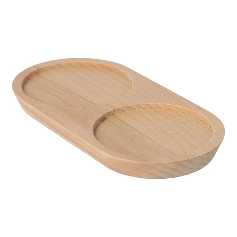 Sands Made Wooden Salt & Pepper Mill Tray, Black Walnut