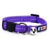 Pawtitas Recycled Cat Collar with Reflective Stitched and Safety Buckle