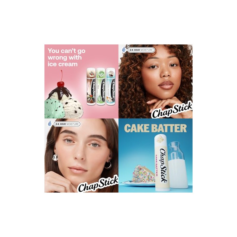 ChapStick- Paquete de cuidado de labios bálsamo labial Ice Cream