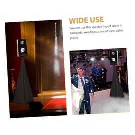 Totority Two-sided Speaker Stand Cover Polyester Tripod Sleeve Machine Washable Speaker Holder for Live Shows Concerts Events
