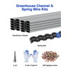 hannger 40 PCS 3.28FT Greenhouse Wiggle Spring Wire and Lock