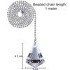 2 Pieces Pull Chain Extension with Connector for Ceiling Light