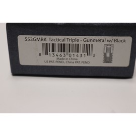 XIKAR New XIKAR Tactical Triple Jet Torch Cigar Lighter 553GMBK Gunmetal w/ Black