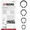 TECPO Outer Seeger Rings Circlips Slot Rings Assortment 300 Pieces