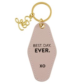 Santa Barbara Design Studio Wedding Collection Vintage Motel Key Ring Hotel Keychain, 3.5" Long, Best Day Ever