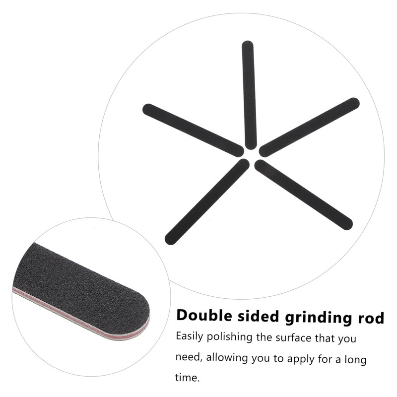 KONTONTY 10pcs Double-sided Sanding Sticks for Model Crafting Polishing Accessories