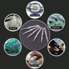 WANDIC Cross Locking Tweezers Bent & Straight Reverse Action Stainless