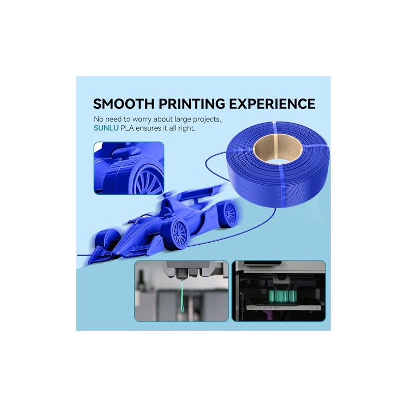 SUNLU PLA Refill Filament 1.75mm, Refill PLA 3D Printer Filament