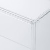 MUJI 02856113 Acrylic Collection Stand with Sliding Door, Large, Approx.