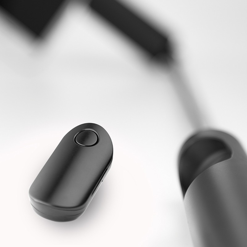 Cliquefie Max Selfie Stick seperate bluetooth remote Tripod Black