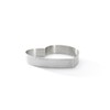 DE BUYER PERFORATED TART RING, Heart, in Stainless Steel, 0.75-Inch