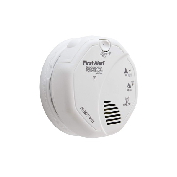 First Alert Battery Powered SCO500B Wireless Interconnected Photoelectric Smoke and