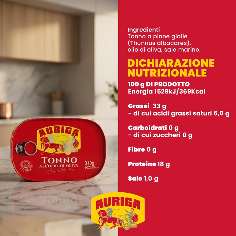 Auriga Selezione San Cusumano tonno all'olio di oliva 310gr