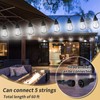 SWEIFI Outdoor String Light S14 Retro Transparent Light Bulb Anti-Fall