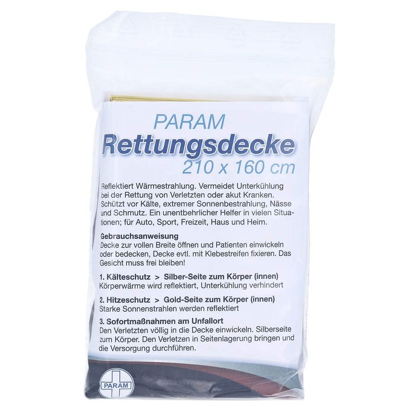 Rettungsdecke Gold/Silber