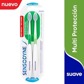 Sensodyne Cepillo de Dientes para Dientes Sensibles Multi Protection, Suave, 2 Unidades