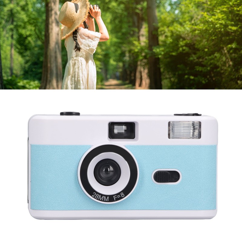 35MM Film Camera Reusable Lightweight Vintage Camera Built in Flash