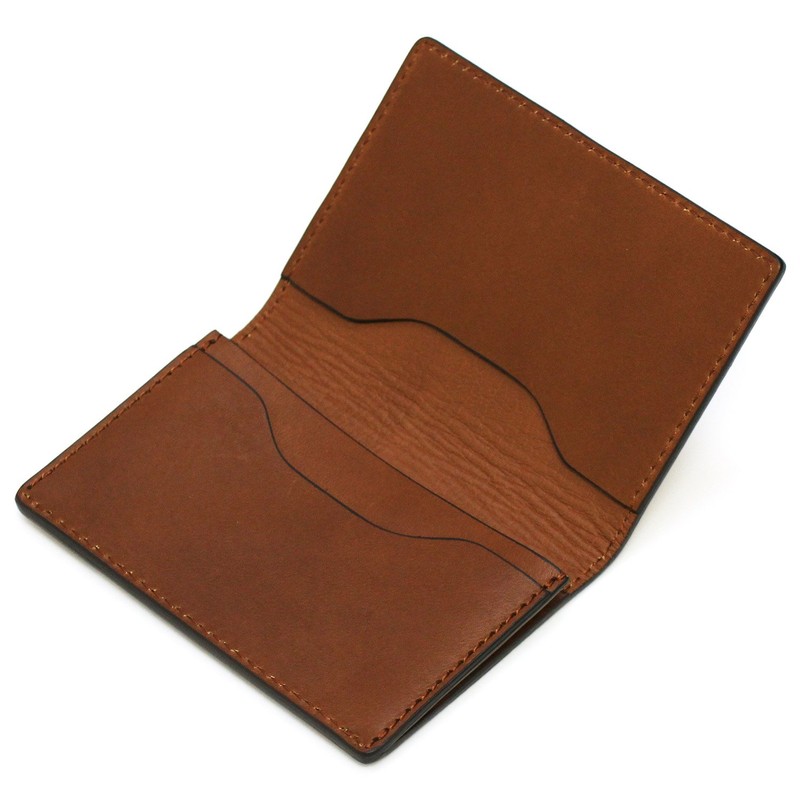 Sapporo Leather Craftsman Museum Business Card Holder, Made in Japan,
