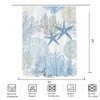 Gipsighila Nautical Split Shower Curtain for Transfer Bench Blue sea