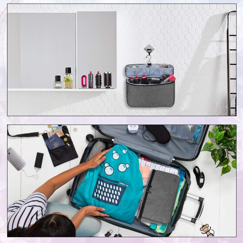 Teamoy Travel bag for Dyson Airwrap hairstyle tool and extensive