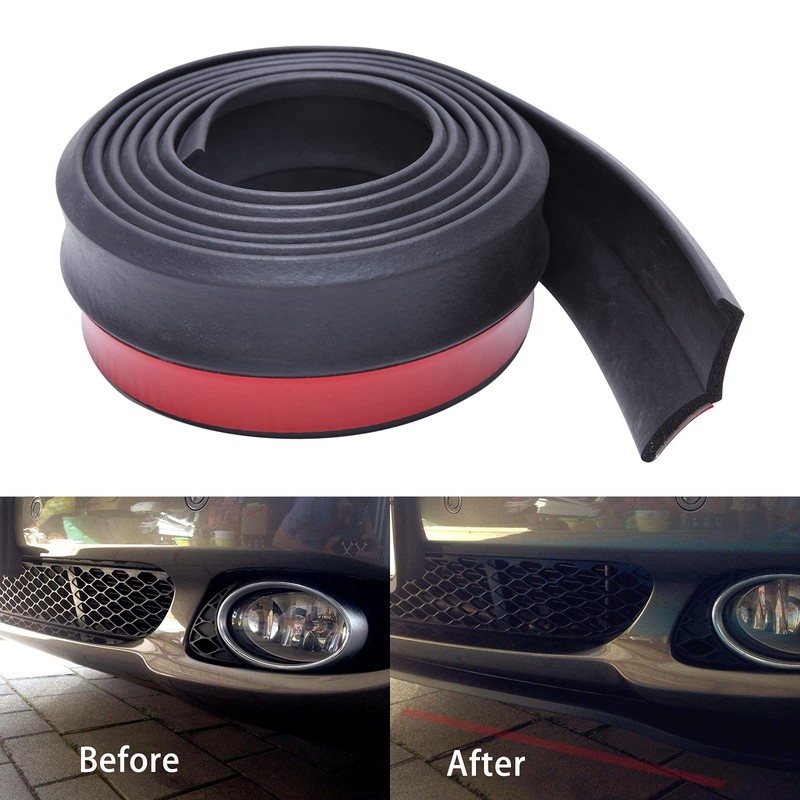 Car Spoiler Lip Universal 2.5 m / 8.2 ft Rubber