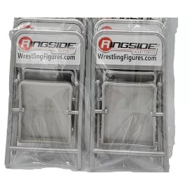 Ringside Collectibles (Silver) 10-Pack of Folding Chairs -   Wrestling Figure Accessories
