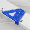 ViewReal Aluminum Carpenter Square with 3D Multi-Angle Layout Measuring Ruler