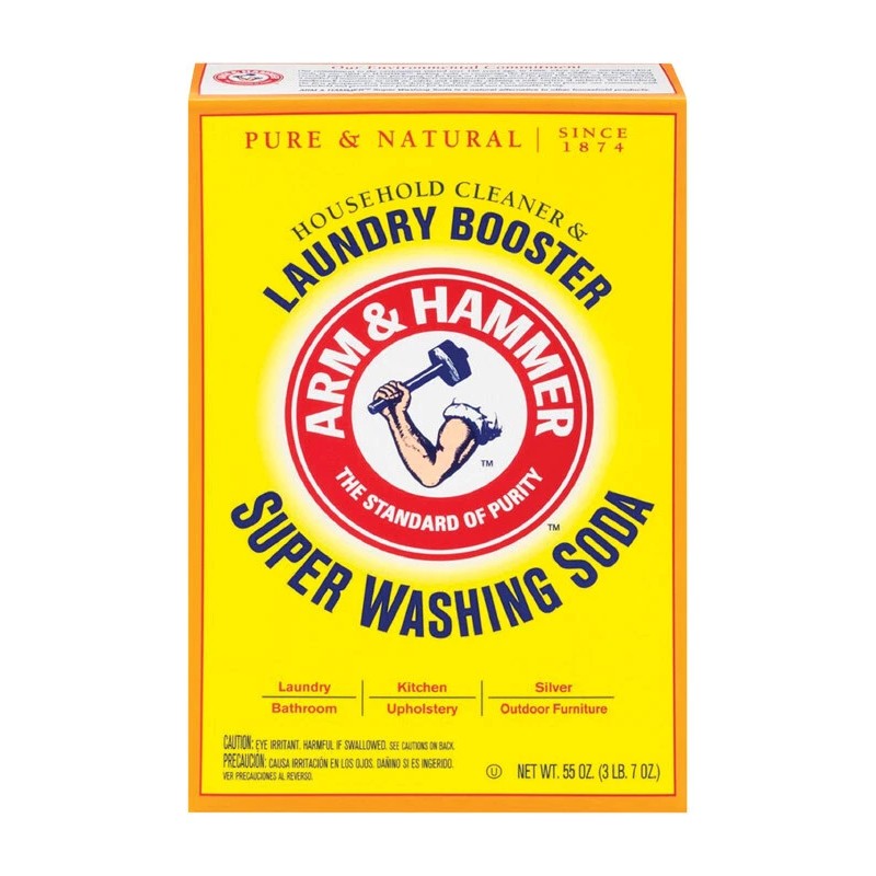 2 Boxes Arm & Hammer SUPER WASHING SODA 55oz Detergent