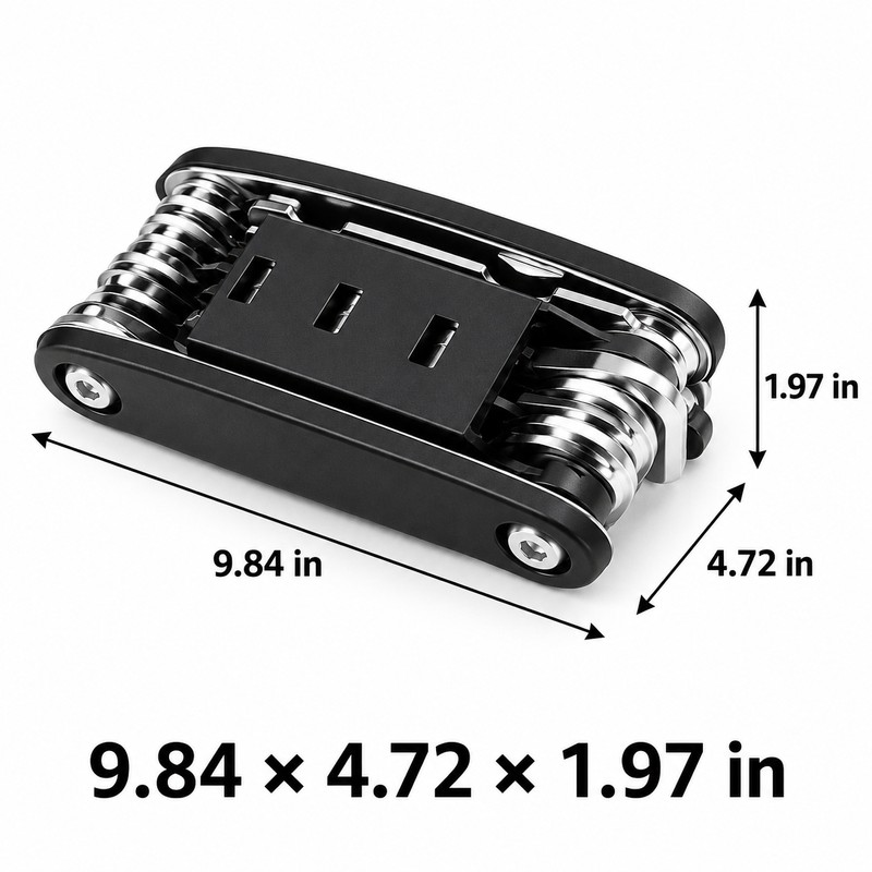 16-in-1 Universal Socket Wrench Set – Rotating Head Non-Slip Multi-Size