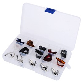 VGEBY Pick Guitar Finger Thumb Pick Set Guitar Pick Finger Protection Thumb Pick Finger Pick Durable Easy to Use for Guitar Lovers