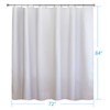YISURE Cotton Fabric Shower Curtains, Extra Long 72x84 Inch All