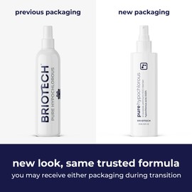 BRIOTECH Pure Hypochlorous Acid Spray and Cleanser, Original Premium HOCl Topical Solution, Multi-Purpose Cleaner, Family Approved & Pet Friendly, 8 fl oz